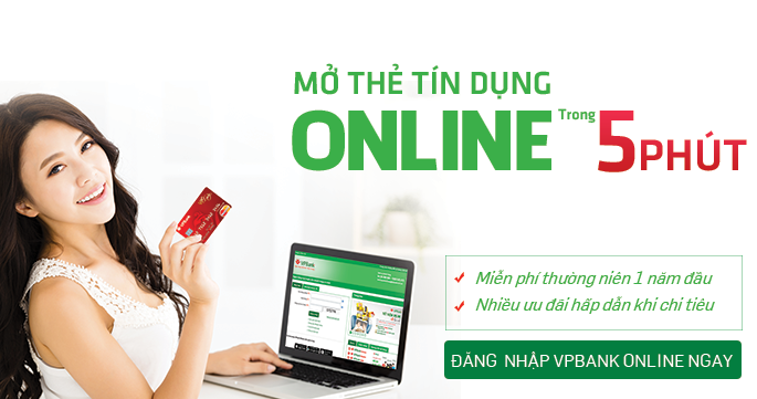 Mở thẻ tín dụng Online